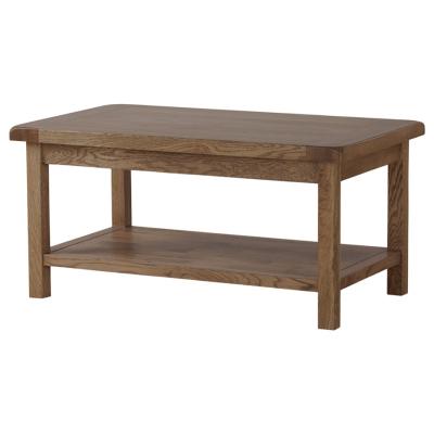 Sherwood Dark Solid Oak Open Coffee Table